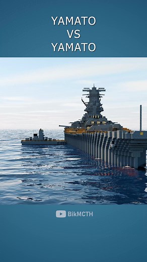 Yamato VS Yamato #yamato #ijnyamato #minecraft #minecraftbuilding #minecraftmemes #funny #funnyvideos #battleship #ship #fpy