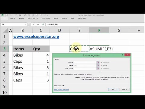SUMIF formula in excel | Excel SUMIF Function