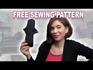How to sew reusable menstrual pads using a free sewing pattern for beginners