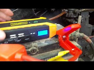 I tried to jump start my tractor using a portable jump starter battery