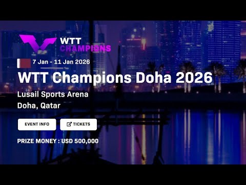🔴 LIVE | WTT Champions DOHA 2026 | ScoreBoard and Discussion