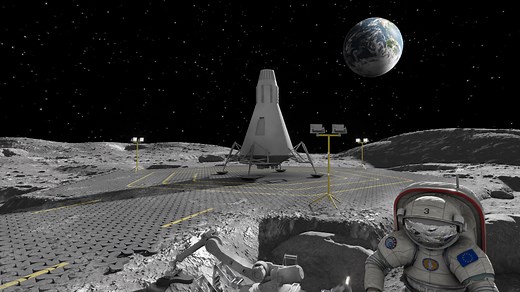 How to make roads on the Moon