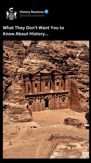History | Ancient History on Instagram: "Petra, the ancient city carved into the rose-red cliffs of southern Jordan, stands as one of the most breathtaking archaeological wonders of the world, yet it remains shrouded in mystery. Built by the Nabataeans more than 2,000 years ago, Petra was both a thriving trade hub and a spiritual center, where advanced engineering techniques allowed its people to create elaborate water channels, reservoirs, and monumental rock-cut facades like the iconic Treasur