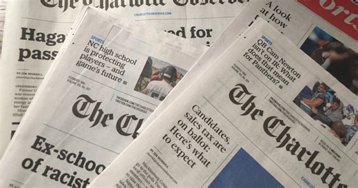 Top editors at the Charlotte Observer to depart