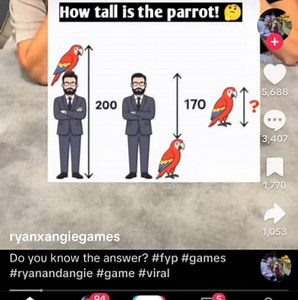 Problem. A man and a parrot are measured in two scenarios:The... | Filo