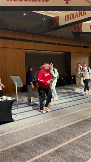 The Hoosiers arrived earlier this evening ready to embrace everything about this week. This has the look of one determined football team. | John Herrick