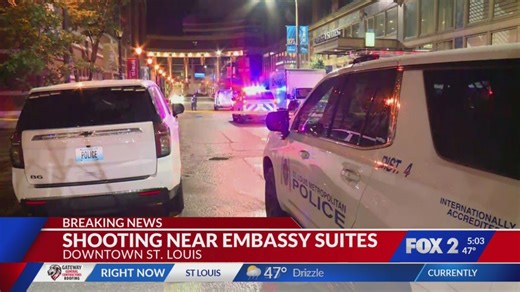 Man injured in shooting near Embassy Suites in downtown St. Louis