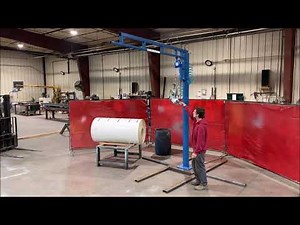 Harmax Core Plug Puller with Jib Crane Mount