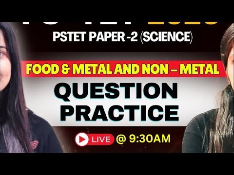 PSTET Paper-2 2026 | Science Question practice