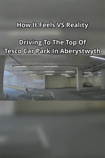 Driving Up Tesco Car Park In Aberystwyth (Feeling VS Reality) #shorts #tokyodrift