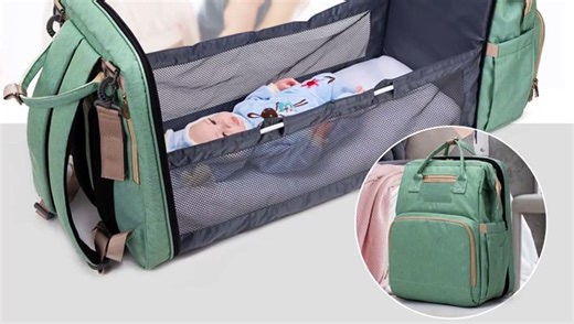 Baby Crib Backpack - A Fashionable and Functional Must-Have for Busy Moms!