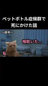 ㊗️100万再生！！【猫ミーム】ペットボトル症候群になった話 #おすすめ #猫ミーム #猫マニ #健康 #知識
