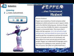 Action 10 module 7 p85 x2 Pepper The Emotional Robot text ver