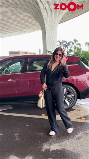 Genelia D'Souza CUTELY Says Bye to the Paps at the Airport #shorts #genelia #viral