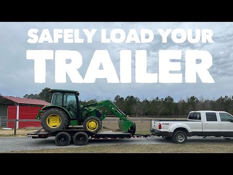 Load John Deere 5075E Tractor on a trailer