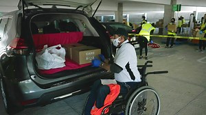 The City of the Lake Forest partnered with Saddleback Church and held a Food Distribution event on February 20 at the Civic Center where more than 250 families received groceries. There are more events to come with First Aid for Families Events on every third Saturday of every month, and Food Distributions on every first Tuesday of every month at the Lake Forest Sports Park and every second Tuesday of every month at Heroes Park. | City of Lake Forest - Government