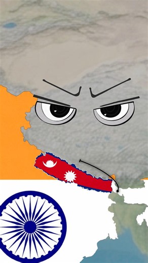 🔥 Nepal vs Bangladesh vs India – Size Comparison! 🌍⚡#shorts