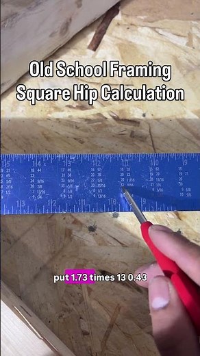 hip roof, framing square calculations #framerlife #diy #woodworking #tools