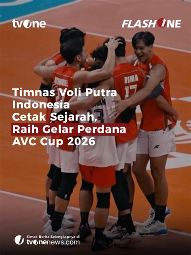 Sejarah baru tercipta! Timnas Voli Putra Indonesia berhasil menjuarai AVC Men's Cup 2026 setelah mengalahkan Korea Selatan dengan skor 3-0 pada partai final di Ahmedabad, India pada Minggu (28/6/2026). Keberhasilan ini menjadi gelar pertama Indonesia sepanjang sejarah keikutsertaan di AVC Men's Cup. Skuad Merah Putih tampil impresif dan mampu membalas kekalahan dari Korea Selatan yang sempat terjadi pada fase grup. Prestasi tersebut melampaui target yang ditetapkan PBVSI sekaligus menjadi pencap