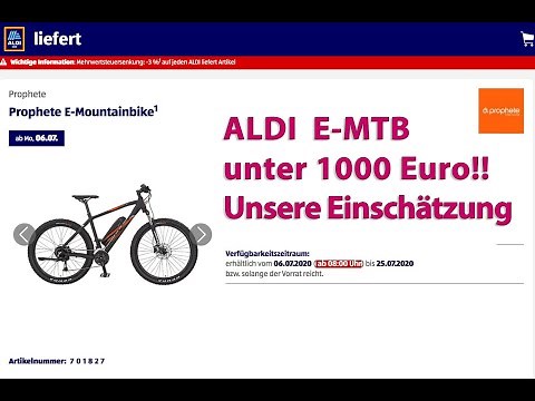 ALDI Prophete E-Mountainbike unter 1000 €! Was ist es wert? #Ebike
