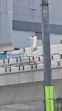 Installation of sidewall along viaduct between JS5 & JS6.