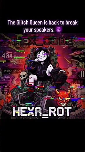 💿 New Track: HEX_CODE🔗 Link in bio #badbitch #glitchcore #pixelart #newmusic #hexa #bassmusic