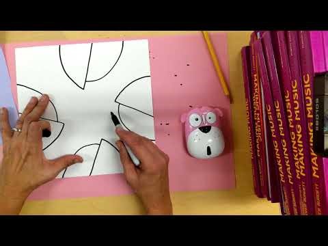 1st Grade: Guided GloFish Drawing: Line/Shape (Step 1)