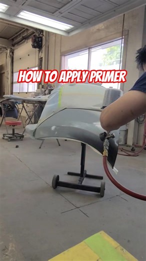 How to apply car body primer. #car #automobile #carpainting #carpaint #automotive #mechanic