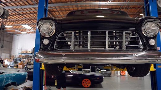 @delmospeed Brought us this ‘56 Chevy a few weeks back, we kept the original @ridetechsuspension air management setup and upgraded the ECU as well as added some height sensors from @accuair and sent it on it’s way 💨 More on this one soon, keep an eye on our channel where we upload full episodes of all the cool projects going on in this shop 💪🏻 #switchsuspension #chevytrucks #baggedtrucks #accuair | Switch Suspension