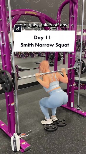 Smith Machine Narrow Squats for Inner Thighs and Quad Strength