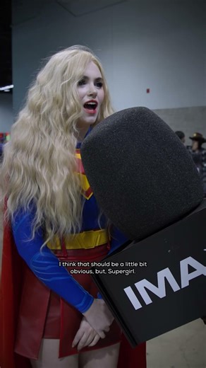 ah to be interviewed by the giant IMAX microphone 🎤 #WonderCon