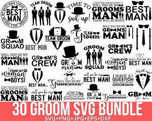 Groomsman Svg Png Bundle, Wedding Party Svg, Groom Squad Svg, Best Man Svg, Groom Party Svg, Bridesmaid Svg, Bridal Party Svg, for Cricut - Etsy