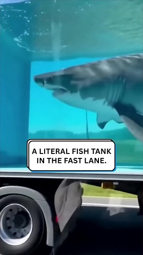 67K views · 64 reactions | Is this real life? Giant sharks trucking down the M1 麗 | Diply | Facebook