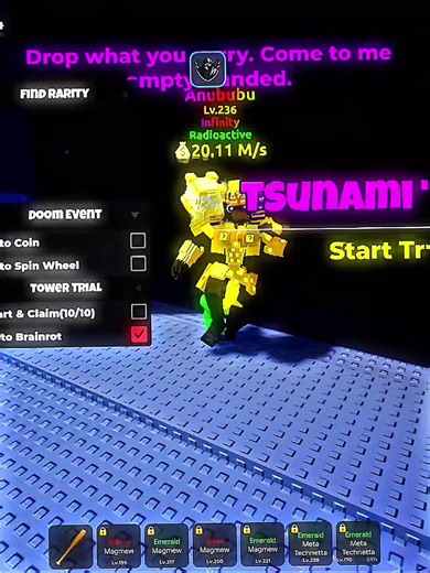 Auto Tower Trial in ETFB: Exploring OP Changes