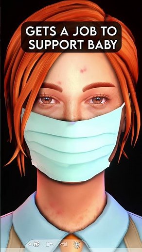 My Sim Through TEEN PREGNANCY... the end is... 😳 #shorts