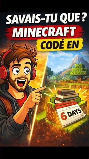 Minecraft codé en 6jours !!! Savais tu que? #005