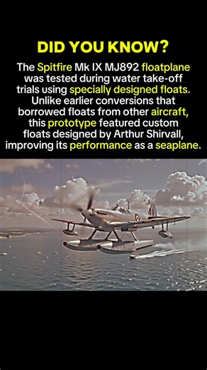 The Rare Spitfire Floatplane That Took Off From Water