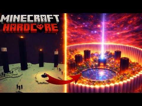 I TRANSFORMED the END in Hardcore Minecraft… (IMPOSSIBLE 😱)