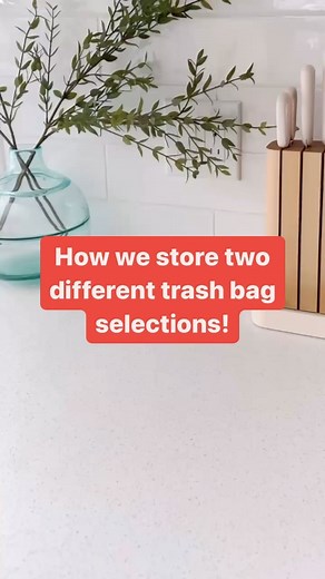 13K views · 5 comments | Trash bag storage just keeps getting better + better!  This @spaceaid_official trash bag holder holds up to two trash bag rolls! You can put two different bag types in, or use one side for recycling bags or grocery bags! ♻️️ This also tucks away super easily or you can hang it up! Comment NEED for the link! | The Tidy Home | Facebook