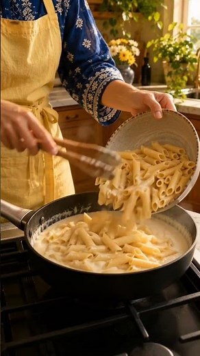 Creamy Cheesy White Sauce Pasta 🍝🧀 | Satisfying Food