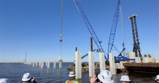 New Alligator River Bridge takes shape as pile installation nears completion