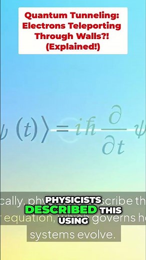 Quantum Tunneling: Electrons Teleporting Through Walls?! (Explained!)