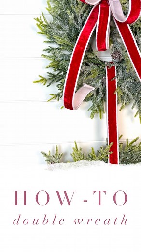 ⭐️ Easy Double Wreath DIY ⭐️ Links Below ⬇️ A double-wreath hanger is one of our best kept secrets for giving your windows and doors an elegant, trendy designer look in just a few minutes! ✨ While it looks good in any space, it is a perfect solution when you have tall windows or narrow doors where traditional larger wreaths just don’t fit ✨ 💥Pro-Tip: Make sure to use coordinating wreaths in different sizes to create this effect ⭐️ Comment WREATH and we’ll message you the links to our best-selli