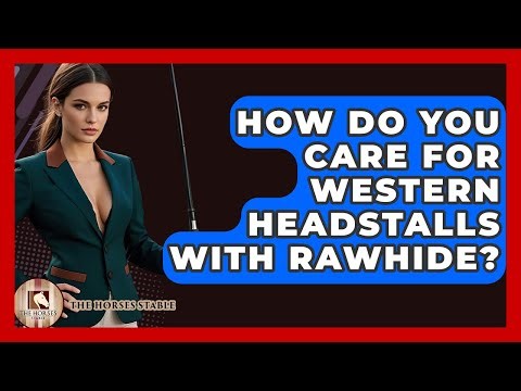 How Do You Care For Western Headstalls With Rawhide? - The Horses Stable