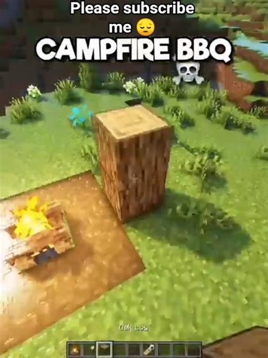🔥 Minecraft Campfire BBQ Tutorial | Survival Cooking in Hindi 😋 | Easy Food Tips