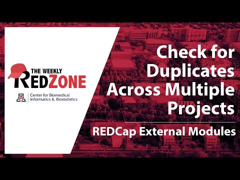 REDZone - Check for Duplicates Across Multiple Projects