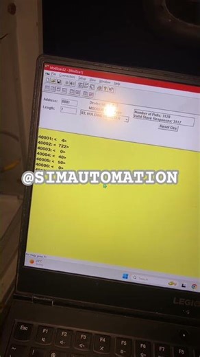 Showing HCL & CO2 Analysers reading via MODSCAN software Rs485 Communication #RTU #modbus #trending