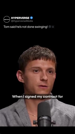 HYPERVERSE on Instagram: "Tom’s not hanging up the suit anytime soon 👀⁠ He’s ready for more Spider-Man."