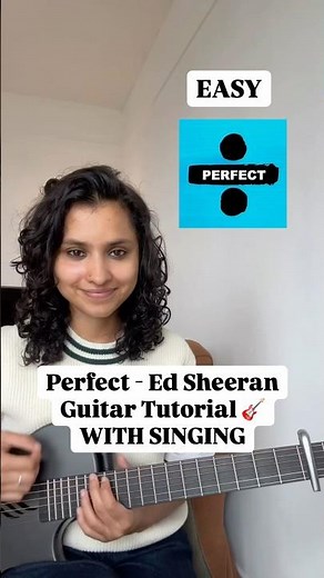 How To Play Perfect by Ed Sheeran On Guitar (EASY TUTORIAL) 🎸 #shorts