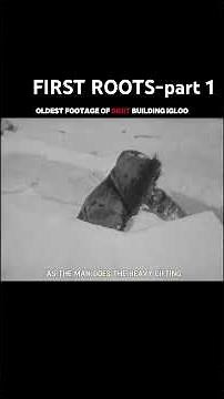 Oldest survival footage of Inuit building an igloo. #eskimo #survivalskills #alaska #nativeamerican